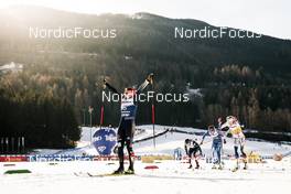 07.01.2023, Val di Fiemme, Italy (ITA): Katharina Hennig (GER), Frida Karlsson (SWE), Kerttu Niskanen (FIN), Rosie Brennan (USA), (l-r)  - FIS world cup cross-country, tour de ski, mass, Val di Fiemme (ITA). www.nordicfocus.com. © Modica/NordicFocus. Every downloaded picture is fee-liable.