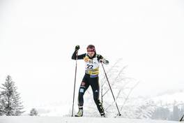 27.01.2023, Les Rousses, France (FRA): Katherine Sauerbrey (GER) - FIS world cup cross-country, 10km, Les Rousses (FRA). www.nordicfocus.com. © Authamayou/NordicFocus. Every downloaded picture is fee-liable.