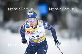 27.01.2023, Les Rousses, France (FRA): Jessie Diggins (USA) - FIS world cup cross-country, 10km, Les Rousses (FRA). www.nordicfocus.com. © Thibaut/NordicFocus. Every downloaded picture is fee-liable.