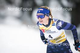 27.01.2023, Les Rousses, France (FRA): Alayna Sonnesyn (USA) - FIS world cup cross-country, 10km, Les Rousses (FRA). www.nordicfocus.com. © Thibaut/NordicFocus. Every downloaded picture is fee-liable.