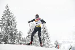 27.01.2023, Les Rousses, France (FRA): Sarah Goble (USA) - FIS world cup cross-country, 10km, Les Rousses (FRA). www.nordicfocus.com. © Authamayou/NordicFocus. Every downloaded picture is fee-liable.