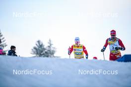 29.01.2023, Les Rousses, France (FRA): Johannes Hoesflot Klaebo (NOR) - FIS world cup cross-country, mass, Les Rousses (FRA). www.nordicfocus.com. © Authamayou/NordicFocus. Every downloaded picture is fee-liable.