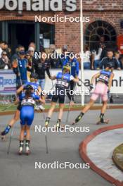 05.08.2023, Sandnes, Norway (NOR): Magni Smedas (NOR), Mathilde Hagen Roenning (NOR), (l-r) - BLINK23 Festival Cross-Country - Sandnes (NOR). www.nordicfocus.com. © Manzoni/NordicFocus. Every downloaded picture is fee-liable.