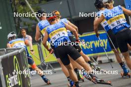 05.08.2023, Sandnes, Norway (NOR): Miha Simenc (SLO), Aakre Rysstad Aron (NOR), (l-r) - BLINK23 Festival Cross-Country - Sandnes (NOR). www.nordicfocus.com. © Manzoni/NordicFocus. Every downloaded picture is fee-liable.