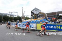 04.08.2023, Sandnes, Norway (NOR): Linn Soemskar (SWE), Amalie Haakonsen Ous (NOR), Lotta Udnes Weng (NOR), Helene Marie Fossesholm (NOR), (l-r) - BLINK23 Festival Cross-Country - Sandnes (NOR). www.nordicfocus.com. © Manzoni/NordicFocus. Every downloaded picture is fee-liable.