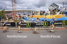 05.08.2023, Sandnes, Norway (NOR): Karoline Groetting (NOR), Amalie Hakonsen Ous (NOR), (l-r) - BLINK23 Festival Cross-Country - Sandnes (NOR). www.nordicfocus.com. © Manzoni/NordicFocus. Every downloaded picture is fee-liable.