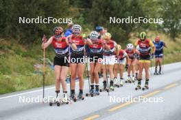 03.08.2023, Sandnes, Norway (NOR): Anniken Sand (NOR), Milla Grosberghaugen Andreassen (NOR), (l-r) - BLINK23 Festival Cross-Country - Sandnes (NOR). www.nordicfocus.com. © Manzoni/NordicFocus. Every downloaded picture is fee-liable.