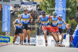 05.08.2023, Sandnes, Norway (NOR): George Ersson (SWE), Paal Golberg (NOR), (l-r) - BLINK23 Festival Cross-Country - Sandnes (NOR). www.nordicfocus.com. © Manzoni/NordicFocus. Every downloaded picture is fee-liable.