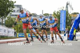 05.08.2023, Sandnes, Norway (NOR): Paal Golberg (NOR), Haavard Solaas Taugboel (NOR), (l-r) - BLINK23 Festival Cross-Country - Sandnes (NOR). www.nordicfocus.com. © Manzoni/NordicFocus. Every downloaded picture is fee-liable.