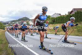 03.08.2023, Sandnes, Norway (NOR): Sivert Wiig (NOR), Jakob Walther (GER), Amund Hopstock Riege (NOR), Alvar Myhlback (SWE), (l-r) - BLINK23 Festival Cross-Country - Sandnes (NOR). www.nordicfocus.com. © Manzoni/NordicFocus. Every downloaded picture is fee-liable.