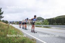 03.08.2023, Sandnes, Norway (NOR): Sander Berger (NOR), Manex Silva (BRA), (l-r) - BLINK23 Festival Cross-Country - Sandnes (NOR). www.nordicfocus.com. © Manzoni/NordicFocus. Every downloaded picture is fee-liable.