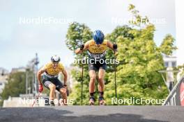04.08.2023, Sandnes, Norway (NOR): Noe Naeff (SUI), Nikolai Elde Holmboe (NOR), (l-r) - BLINK23 Festival Cross-Country - Sandnes (NOR). www.nordicfocus.com. © Manzoni/NordicFocus. Every downloaded picture is fee-liable.