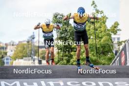 04.08.2023, Sandnes, Norway (NOR): Sivert Wiig (NOR), David Oberhofer (ITA), (l-r) - BLINK23 Festival Cross-Country - Sandnes (NOR). www.nordicfocus.com. © Manzoni/NordicFocus. Every downloaded picture is fee-liable.
