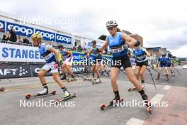 04.08.2023, Sandnes, Norway (NOR): Frida Erkers (SWE), Maren Koenig (GER), (l-r) - BLINK23 Festival Cross-Country - Sandnes (NOR). www.nordicfocus.com. © Manzoni/NordicFocus. Every downloaded picture is fee-liable.