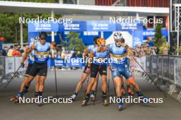05.08.2023, Sandnes, Norway (NOR): Roman Schaad (SUI), James Matthieu Clugnet (GBR), (l-r) - BLINK23 Festival Cross-Country - Sandnes (NOR). www.nordicfocus.com. © Manzoni/NordicFocus. Every downloaded picture is fee-liable.