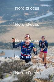 14.10.2023, Font-Romeu, France (FRA): Liv Coupat (FRA) - Cross-Country training, Font-Romeu (FRA). www.nordicfocus.com. © Authamayou/NordicFocus. Every downloaded picture is fee-liable.