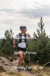 14.10.2023, Font-Romeu, France (FRA): Flora Dolci (FRA) - Cross-Country training, Font-Romeu (FRA). www.nordicfocus.com. © Authamayou/NordicFocus. Every downloaded picture is fee-liable.