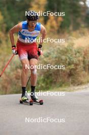 20.10.2023, Ramsau am Dachstein, Austria (AUT): Michael Foettinger (AUT) - Cross-Country summer training, Ramsau am Dachstein (AUT). www.nordicfocus.com. © Manzoni/NordicFocus. Every downloaded picture is fee-liable.