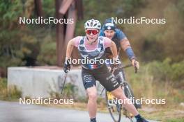 18.10.2023, Font-Romeu, France (FRA): Mélissa Gal (FRA) - Cross-Country training, Font-Romeu (FRA). www.nordicfocus.com. © Authamayou/NordicFocus. Every downloaded picture is fee-liable.