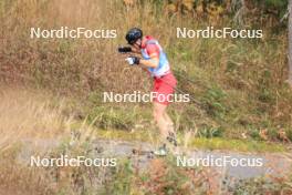 20.10.2023, Ramsau am Dachstein, Austria (AUT): Benjamin Moser (AUT) - Cross-Country summer training, Ramsau am Dachstein (AUT). www.nordicfocus.com. © Manzoni/NordicFocus. Every downloaded picture is fee-liable.