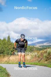 23.09.2023, Font-Romeu, France (FRA): Jules Chappaz (FRA) - Cross-Country training, Font-Romeu (FRA). www.nordicfocus.com. © Authamayou/NordicFocus. Every downloaded picture is fee-liable.