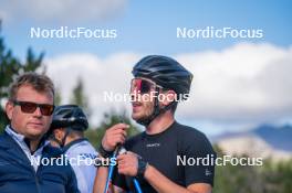 23.09.2023, Font-Romeu, France (FRA): Julien Arnaud (FRA) - Cross-Country training, Font-Romeu (FRA). www.nordicfocus.com. © Authamayou/NordicFocus. Every downloaded picture is fee-liable.