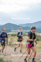 14.10.2023, Font-Romeu, France (FRA): Delphine Claudel (FRA) - Cross-Country training, Font-Romeu (FRA). www.nordicfocus.com. © Authamayou/NordicFocus. Every downloaded picture is fee-liable.