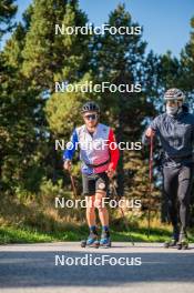 23.09.2023, Font-Romeu, France (FRA): Jules Lapierre (FRA) - Cross-Country training, Font-Romeu (FRA). www.nordicfocus.com. © Authamayou/NordicFocus. Every downloaded picture is fee-liable.