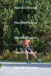 17.09.2023, Font-Romeu, France (FRA): Clément Parisse (FRA) - Cross-Country training, Font-Romeu (FRA). www.nordicfocus.com. © Authamayou/NordicFocus. Every downloaded picture is fee-liable.