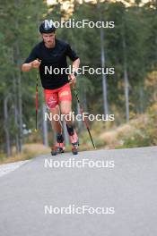 19.10.2023, Ramsau am Dachstein, Austria (AUT): Mika Vermeulen (AUT) - Cross-Country summer training, Ramsau am Dachstein (AUT). www.nordicfocus.com. © Manzoni/NordicFocus. Every downloaded picture is fee-liable.