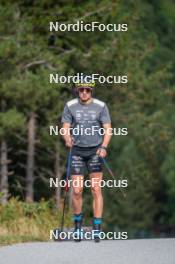 23.09.2023, Font-Romeu, France (FRA): Clément Parisse (FRA) - Cross-Country training, Font-Romeu (FRA). www.nordicfocus.com. © Authamayou/NordicFocus. Every downloaded picture is fee-liable.