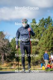 23.09.2023, Font-Romeu, France (FRA): Lucas Chanavat (FRA) - Cross-Country training, Font-Romeu (FRA). www.nordicfocus.com. © Authamayou/NordicFocus. Every downloaded picture is fee-liable.