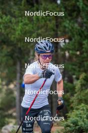 18.10.2023, Font-Romeu, France (FRA): Flora Dolci (FRA) - Cross-Country training, Font-Romeu (FRA). www.nordicfocus.com. © Authamayou/NordicFocus. Every downloaded picture is fee-liable.