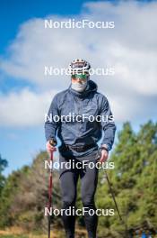 23.09.2023, Font-Romeu, France (FRA): Lucas Chanavat (FRA) - Cross-Country training, Font-Romeu (FRA). www.nordicfocus.com. © Authamayou/NordicFocus. Every downloaded picture is fee-liable.