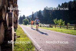 20.07.2023, Lavaze, Italy (ITA): Helen Hoffmann (GER), Lisa Lohmann (GER), (l-r)  - Cross-Country summer training, Lavaze (ITA). www.nordicfocus.com. © Barbieri/NordicFocus. Every downloaded picture is fee-liable.