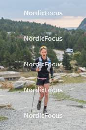 14.10.2023, Font-Romeu, France (FRA): Delphine Claudel (FRA) - Cross-Country training, Font-Romeu (FRA). www.nordicfocus.com. © Authamayou/NordicFocus. Every downloaded picture is fee-liable.