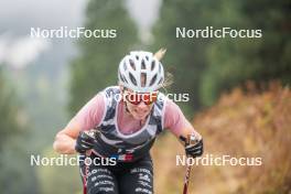 18.10.2023, Font-Romeu, France (FRA): Mélissa Gal (FRA) - Cross-Country training, Font-Romeu (FRA). www.nordicfocus.com. © Authamayou/NordicFocus. Every downloaded picture is fee-liable.