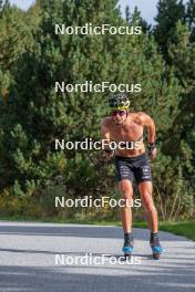 17.09.2023, Font-Romeu, France (FRA): Clément Parisse (FRA) - Cross-Country training, Font-Romeu (FRA). www.nordicfocus.com. © Authamayou/NordicFocus. Every downloaded picture is fee-liable.