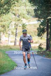 16.09.2023, Font-Romeu, France (FRA): Clément Parisse (FRA) - Cross-Country training, Font-Romeu (FRA). www.nordicfocus.com. © Authamayou/NordicFocus. Every downloaded picture is fee-liable.