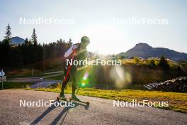 24.09.2023, Lavaze, Italy (ITA): Michael Foettinger (AUT) - Cross-Country summer training, Lavaze (ITA). www.nordicfocus.com. © Barbieri/NordicFocus. Every downloaded picture is fee-liable.