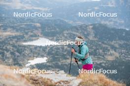 14.10.2023, Font-Romeu, France (FRA): Léna Quintin (FRA) - Cross-Country training, Font-Romeu (FRA). www.nordicfocus.com. © Authamayou/NordicFocus. Every downloaded picture is fee-liable.