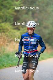 18.10.2023, Font-Romeu, France (FRA): Mélissa Gal (FRA) - Cross-Country training, Font-Romeu (FRA). www.nordicfocus.com. © Authamayou/NordicFocus. Every downloaded picture is fee-liable.