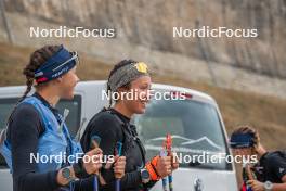 14.10.2023, Font-Romeu, France (FRA): Julie Pierrel (FRA) - Cross-Country training, Font-Romeu (FRA). www.nordicfocus.com. © Authamayou/NordicFocus. Every downloaded picture is fee-liable.