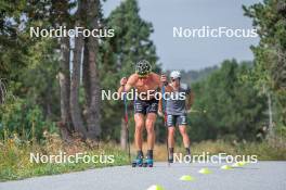 17.09.2023, Font-Romeu, France (FRA): Clément Parisse (FRA) - Cross-Country training, Font-Romeu (FRA). www.nordicfocus.com. © Authamayou/NordicFocus. Every downloaded picture is fee-liable.