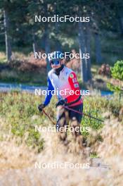 23.09.2023, Font-Romeu, France (FRA): Jules Chappaz (FRA) - Cross-Country training, Font-Romeu (FRA). www.nordicfocus.com. © Authamayou/NordicFocus. Every downloaded picture is fee-liable.