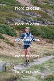 14.10.2023, Font-Romeu, France (FRA): Delphine Claudel (FRA) - Cross-Country training, Font-Romeu (FRA). www.nordicfocus.com. © Authamayou/NordicFocus. Every downloaded picture is fee-liable.