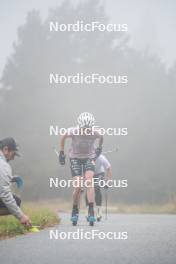 18.10.2023, Font-Romeu, France (FRA): Delphine Claudel (FRA) - Cross-Country training, Font-Romeu (FRA). www.nordicfocus.com. © Authamayou/NordicFocus. Every downloaded picture is fee-liable.