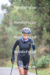 18.10.2023, Font-Romeu, France (FRA): Clémence Didierlaurent (FRA) - Cross-Country training, Font-Romeu (FRA). www.nordicfocus.com. © Authamayou/NordicFocus. Every downloaded picture is fee-liable.