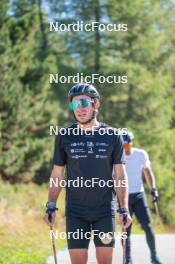 23.09.2023, Font-Romeu, France (FRA): Jules Lapierre (FRA) - Cross-Country training, Font-Romeu (FRA). www.nordicfocus.com. © Authamayou/NordicFocus. Every downloaded picture is fee-liable.