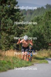 17.09.2023, Font-Romeu, France (FRA): Théo Schely (FRA) - Cross-Country training, Font-Romeu (FRA). www.nordicfocus.com. © Authamayou/NordicFocus. Every downloaded picture is fee-liable.